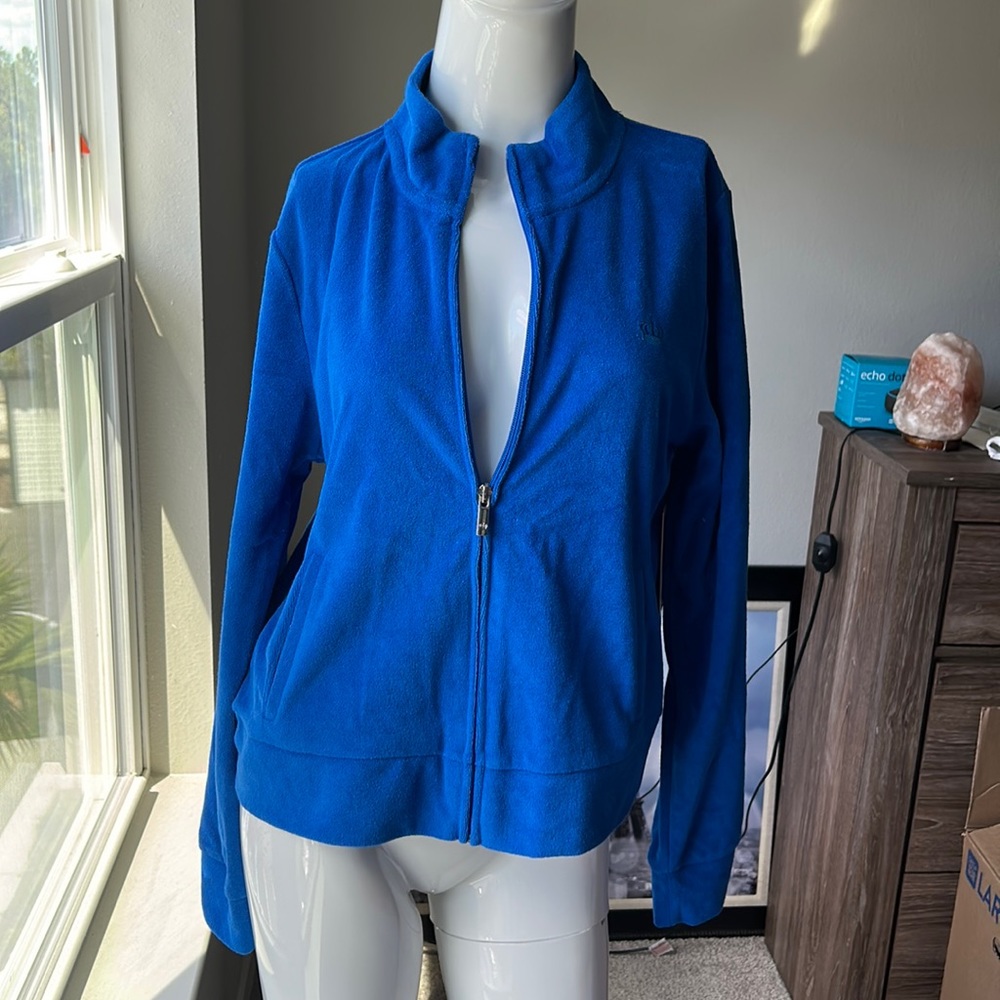 JUICY COUTURE ZIP UP JACKET TOP SIZE XL MSRP $65.00 NWT - Picture 1 of 10
